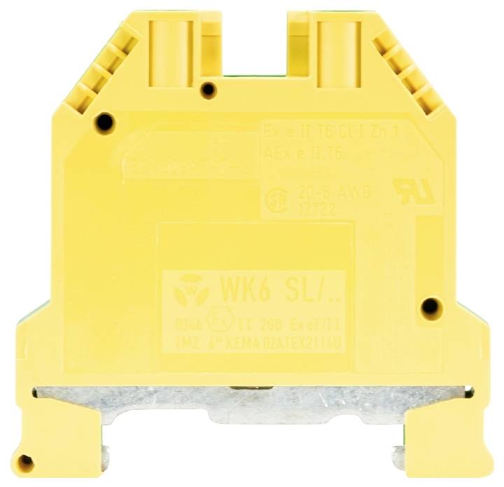 Wieland Electric 57.506.9055.0 Schutzleiterklemme Schrauben Grün-Gelb 100St.