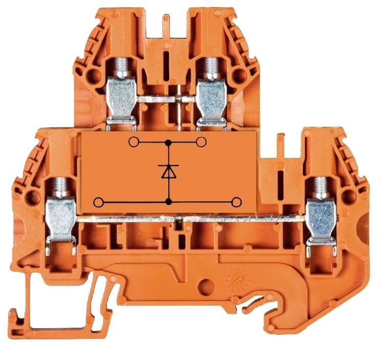 Wieland Electric 58.504.8255.9 Funktionsklemme Schrauben Orange 100St.
