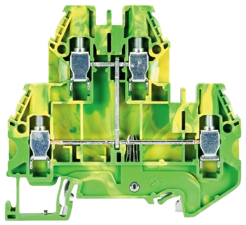 Wieland Electric 58.504.9255.0 Schutzleiterklemme Schrauben Grün-Gelb 100St.