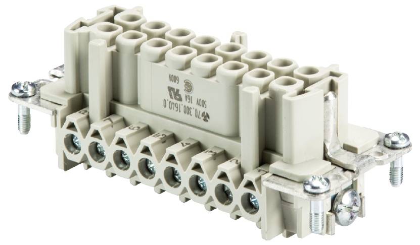 Wieland Electric 70.301.1640.0 Buchseneinsatz Gesamtpolzahl 16 10 St.