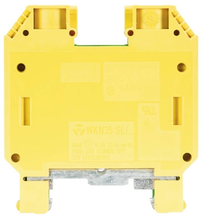 Wieland Electric 57.535.9055.0 Schutzleiterklemme Schrauben Grün-Gelb 20St.