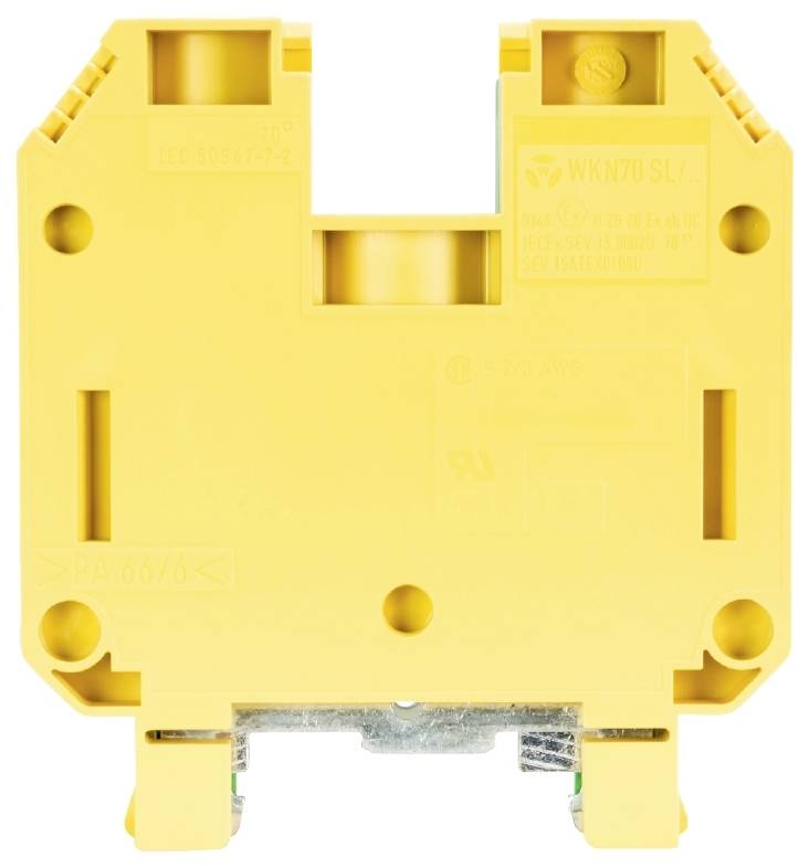 Wieland Electric 57.570.9055.0 Schutzleiterklemme Schrauben Grün-Gelb 20St.