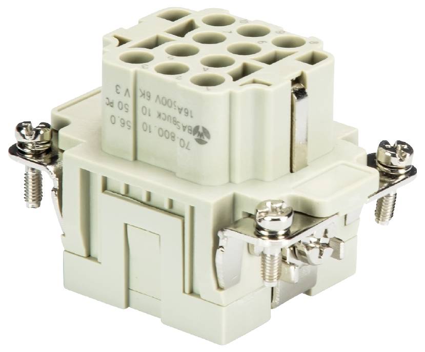 Wieland Electric 70.800.1056.0 Buchseneinsatz Gesamtpolzahl 10 5St.