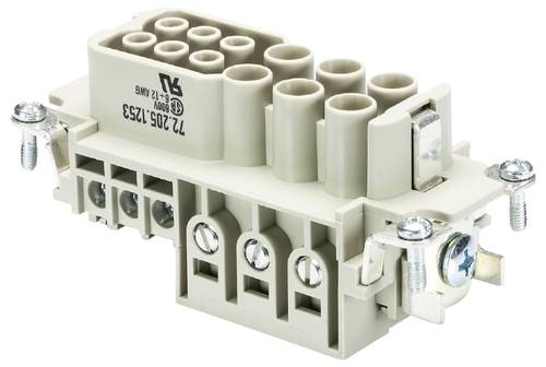 Wieland Electric 72.205.1253.0 Buchseneinsatz Gesamtpolzahl 6 10 St.