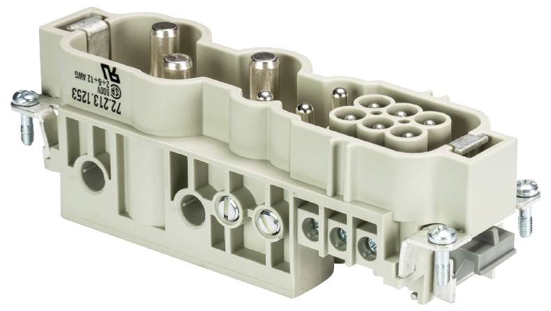 Wieland Electric 72.213.1253.0 Steckereinsatz Gesamtpolzahl 3 10St.