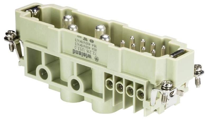 Wieland Electric 72.216.1253.0 Steckereinsatz Gesamtpolzahl 4 5St.