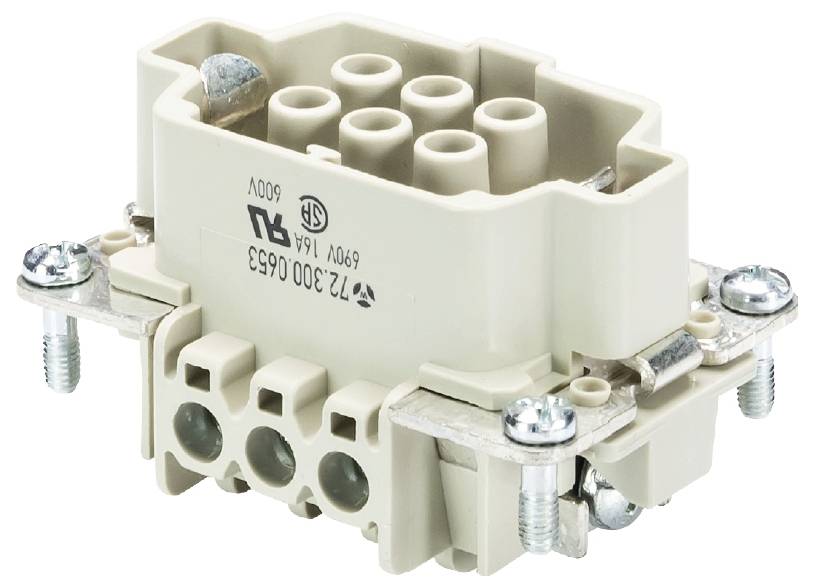 Wieland Electric 72.300.0653.0 Buchseneinsatz Gesamtpolzahl 4 10St.