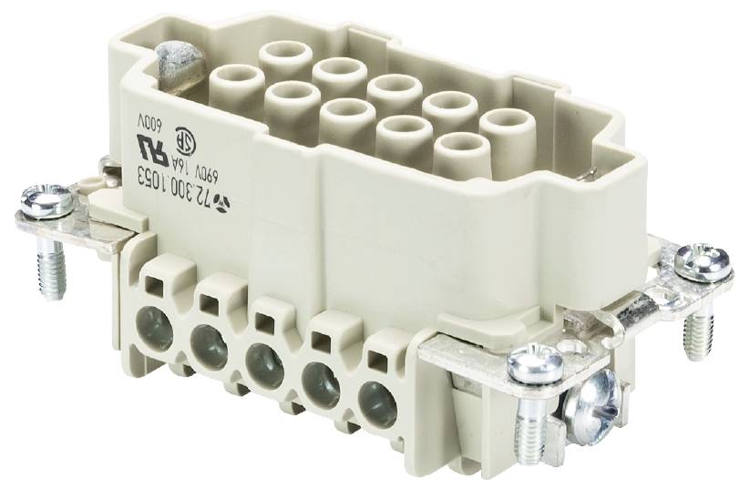 Wieland Electric 72.300.1053.0 Buchseneinsatz Gesamtpolzahl 8 10St.