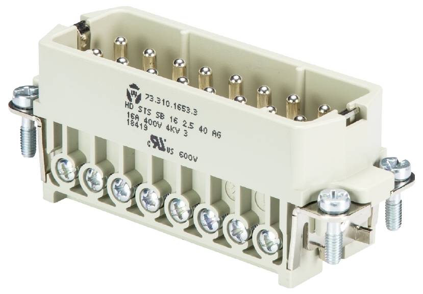 Wieland Electric 73.310.1653.0 Steckereinsatz Gesamtpolzahl 16 10St.