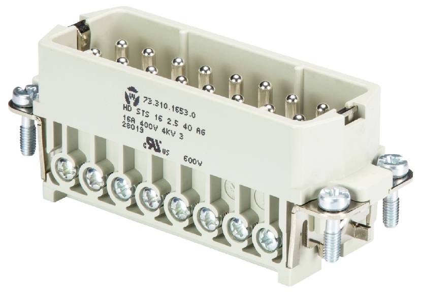 Wieland Electric 73.310.1653.3 Steckereinsatz Gesamtpolzahl 16 10 St.