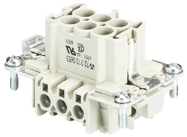 Wieland Electric 72.310.0653.0 Steckereinsatz Gesamtpolzahl 4 10St.