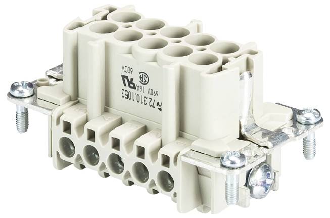 Wieland Electric 72.310.1053.0 Steckereinsatz Gesamtpolzahl 8 10St.