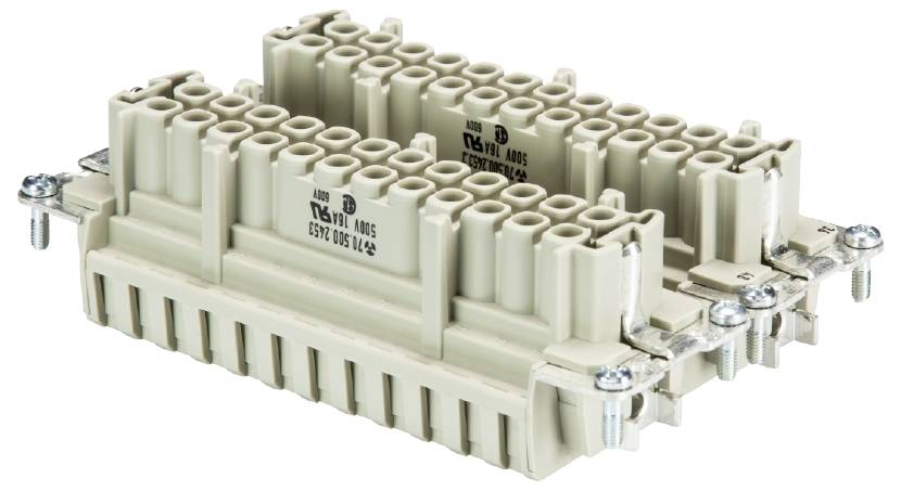 Wieland Electric 70.500.4853.0 Buchseneinsatz Gesamtpolzahl 48 1St.