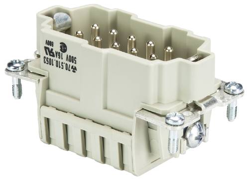 Wieland Electric 70.510.1053.0 Steckereinsatz Gesamtpolzahl 10 10 St.