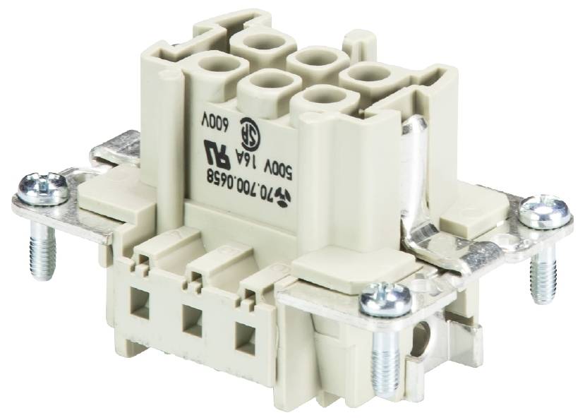 Wieland Electric 72.700.0658.0 Buchseneinsatz Gesamtpolzahl 4 10St.