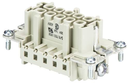 Wieland Electric 72.700.1058.0 Buchseneinsatz Gesamtpolzahl 8 10 St.