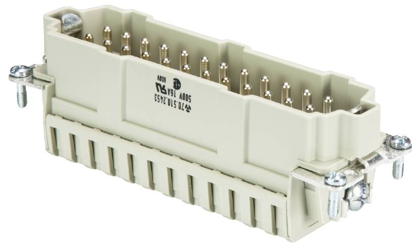 Wieland Electric 70.510.2453.3 Steckereinsatz Gesamtpolzahl 24 10St.