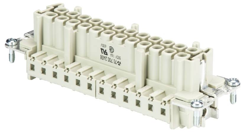 Wieland Electric 72.700.2458.0 Buchseneinsatz Gesamtpolzahl 22 10St.
