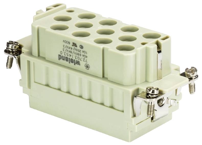 Wieland Electric 72.703.1453.0 Buchseneinsatz Gesamtpolzahl 12 5St.