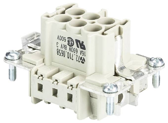 Wieland Electric 72.710.0658.0 Steckereinsatz Gesamtpolzahl 4 10St.