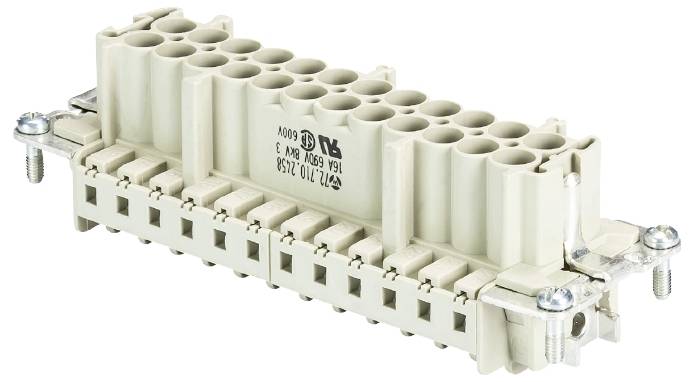 Wieland Electric 72.710.2458.0 Steckereinsatz Gesamtpolzahl 22 10St.