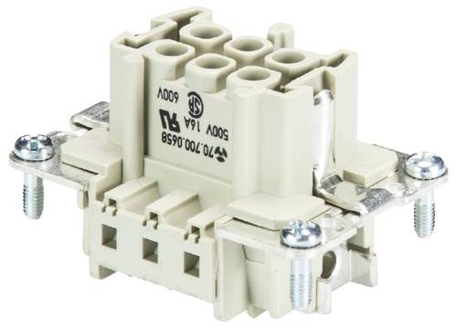 Wieland Electric 70.700.0658.0 Buchseneinsatz Gesamtpolzahl 6 10 St.