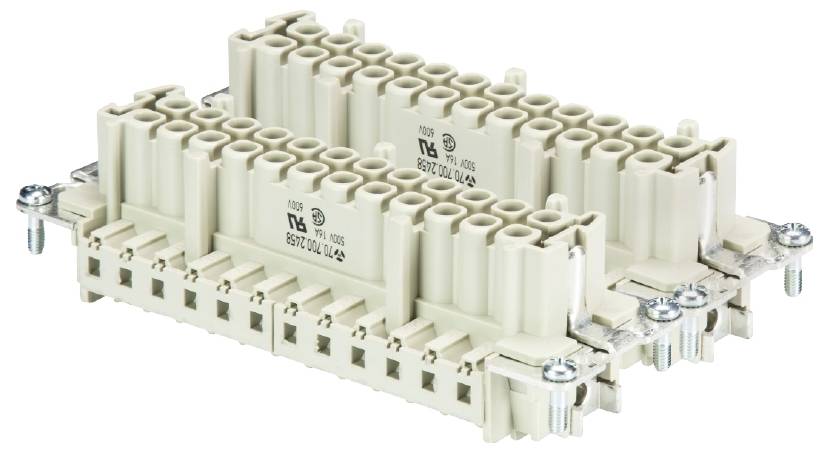 Wieland Electric 70.700.4858.0 Buchseneinsatz Gesamtpolzahl 48 1 St.
