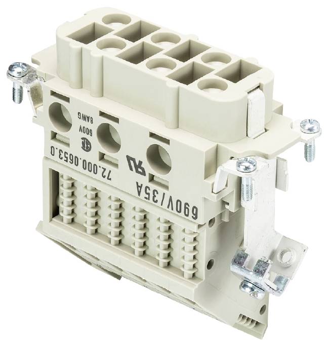 Wieland Electric 72.000.0653.0 Klemmenadapter Gesamtpolzahl 6 10St.