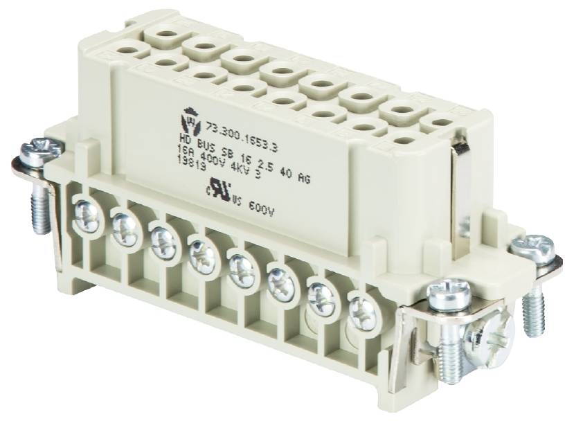 Wieland Electric 73.300.1653.3 Buchseneinsatz Gesamtpolzahl 16 10St.