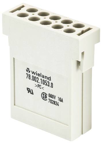 Wieland Electric 78.002.1053.0 Moduleinsatz Gesamtpolzahl 10 10 St.