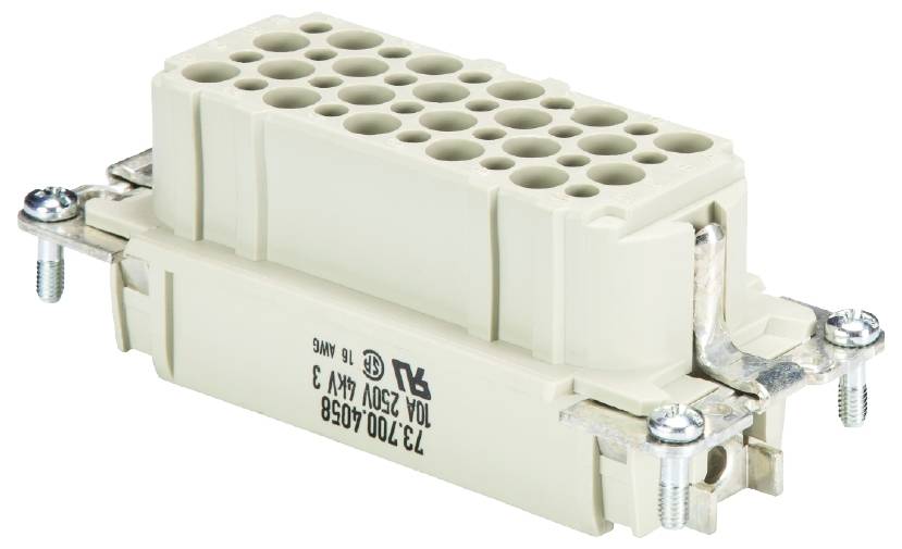 Wieland Electric 73.700.4058.0 Buchseneinsatz Gesamtpolzahl 40 10St.