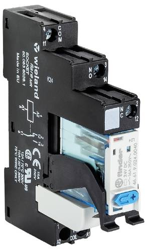 Wieland Electric FLARE MR 24VDC-1W-16A-S Relaisbaustein 10 St.