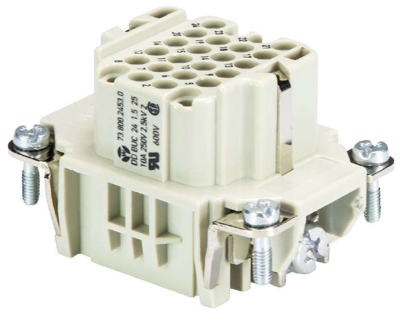 Wieland Electric 73.800.2453.0 Buchseneinsatz Gesamtpolzahl 24 5St.