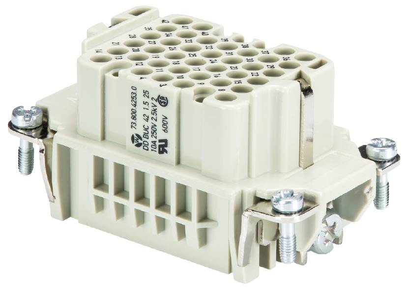 Wieland Electric 73.800.4253.0 Buchseneinsatz Gesamtpolzahl 42 5St.