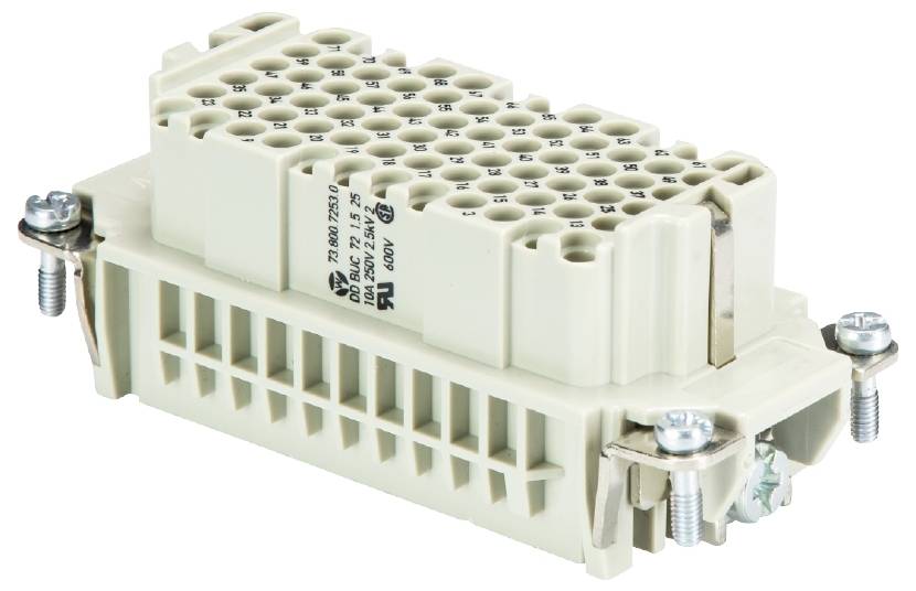 Wieland Electric 73.800.7253.0 Buchseneinsatz Gesamtpolzahl 72 5St.