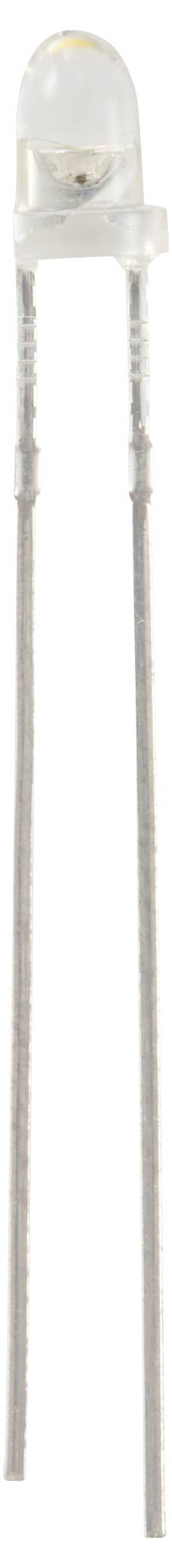 TRU COMPONENTS LED bedrahtet Warmweiß Halbrund 3mm 70000 mcd 15°