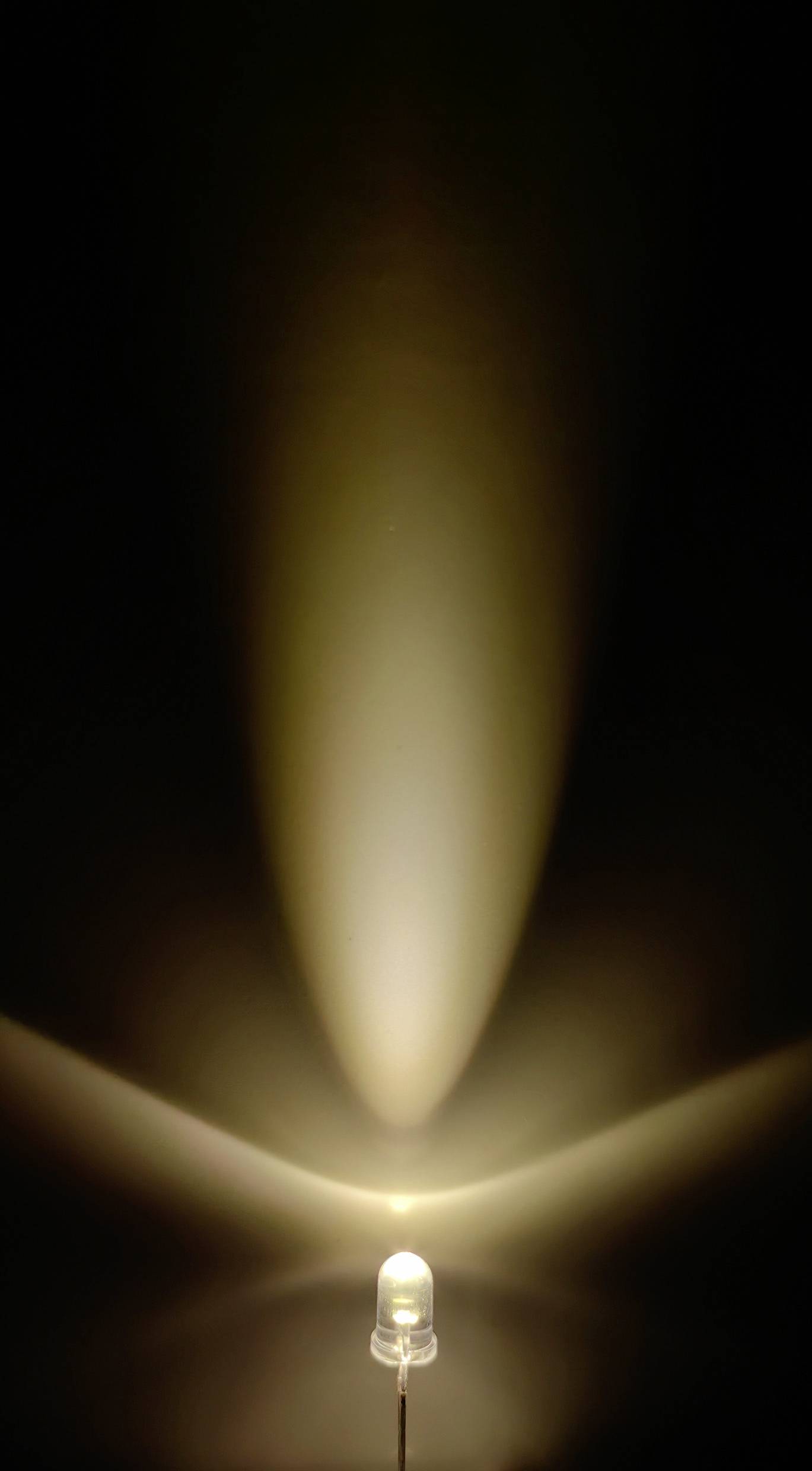 TRU COMPONENTS LED bedrahtet Warmweiß Rund 5mm 70000 mcd 15°