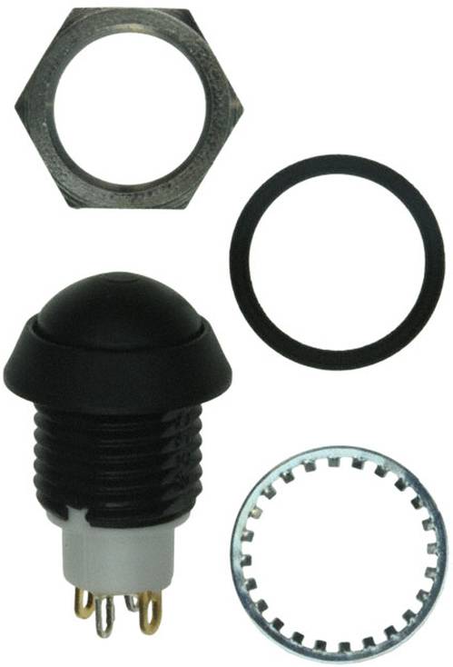 C & K Switches AP4D206TZBE Push button AP Series Drucktaster 24 V/DC 1 x Aus/(Ein) Grün IP67 Bulk