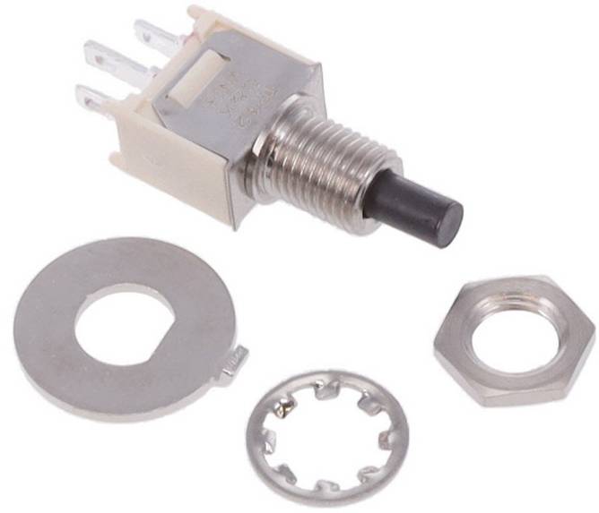 C & K Switches TP12SHZQE Pushbuttons TP Series Drucktaster 28 V/DC, 120 V/AC 1 x Ein/(Ein) 1 St. Bulk