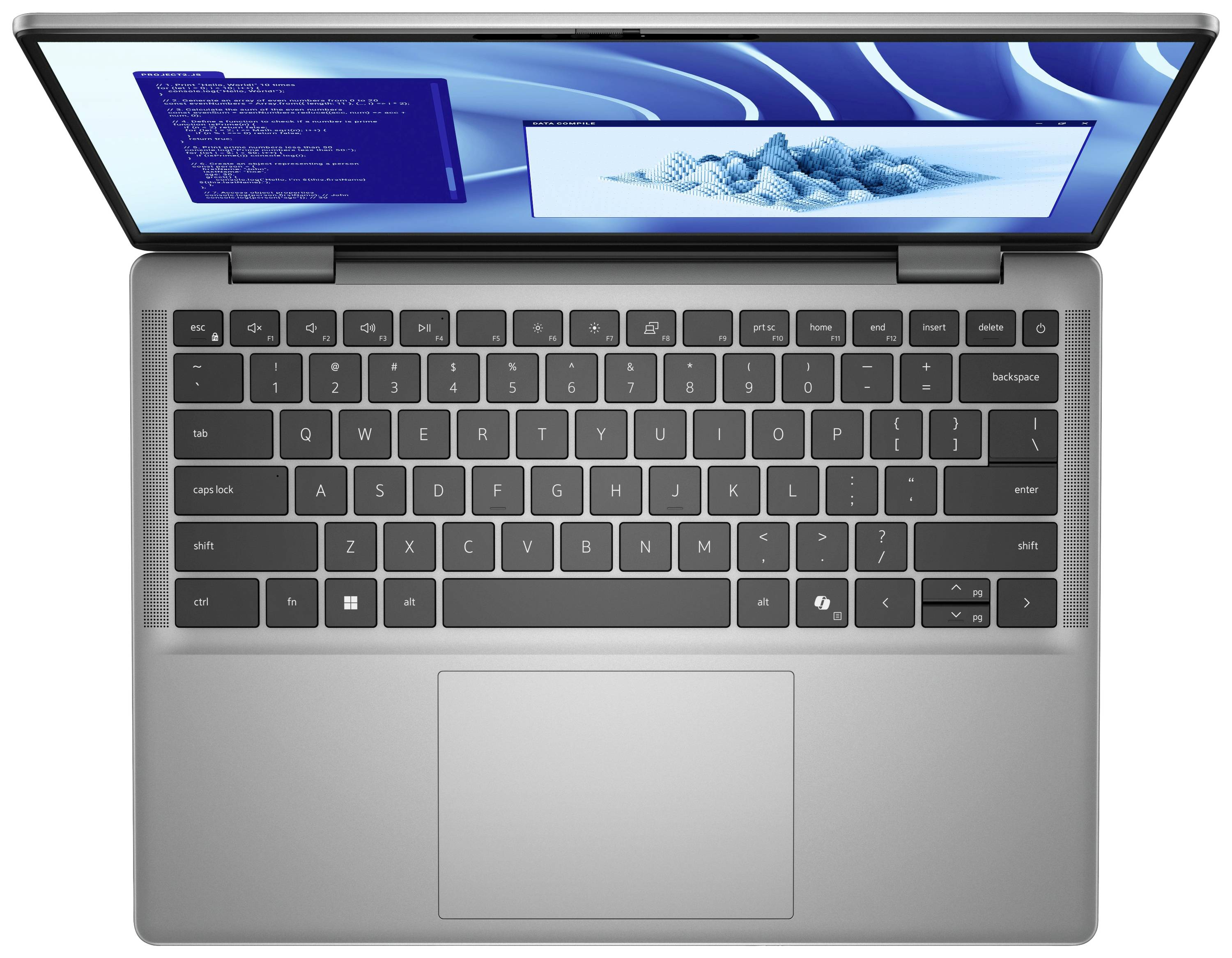 Dell Notebook Latitude 7455 35.6 cm (14 Zoll) QHD+ Qualcomm® Snapdragon X Plus X1P-64-100 16 GB RAM 512 GB SSD Deutsch, QWERTZ Grau R0K5N