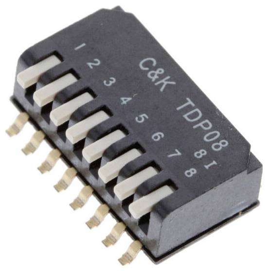 C & K Switches TDP06H0SB1R DIP Switch TDP Series DIP-Schalter