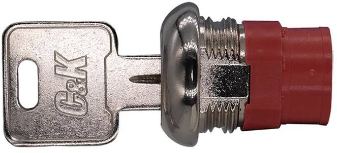 C & K Switches Y1417U2C203NQ Switch lock Y Series Schlüsselschalter 125 V/AC, 28 V/DC 4A 2 x Ein/Ein/Ein