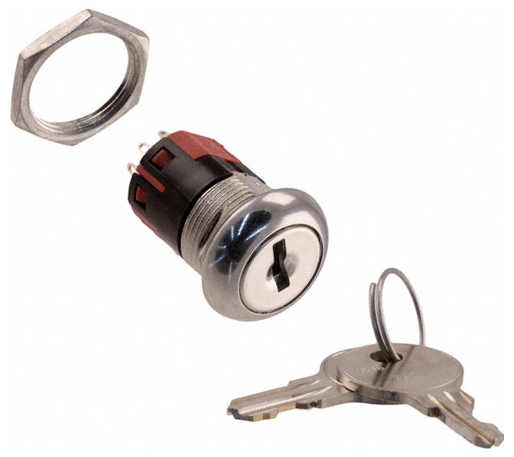 C & K Switches Y200822C203NQ Switchlock Switch Y Series Schlüsselschalter 125 V/AC, 28 V/DC 4A 3 x Ein/Ein/Ein 1St.