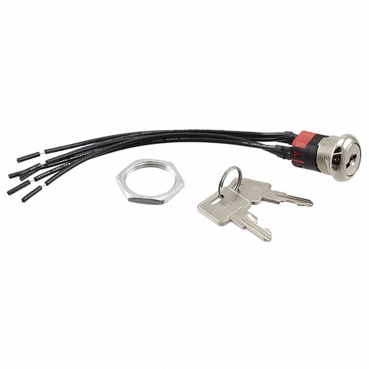 C & K Switches Y2011U2C2WCNQ Switch lock Y Series Schlüsselschalter 125 V/AC, 28 V/DC 4A 2 x Ein/Ein