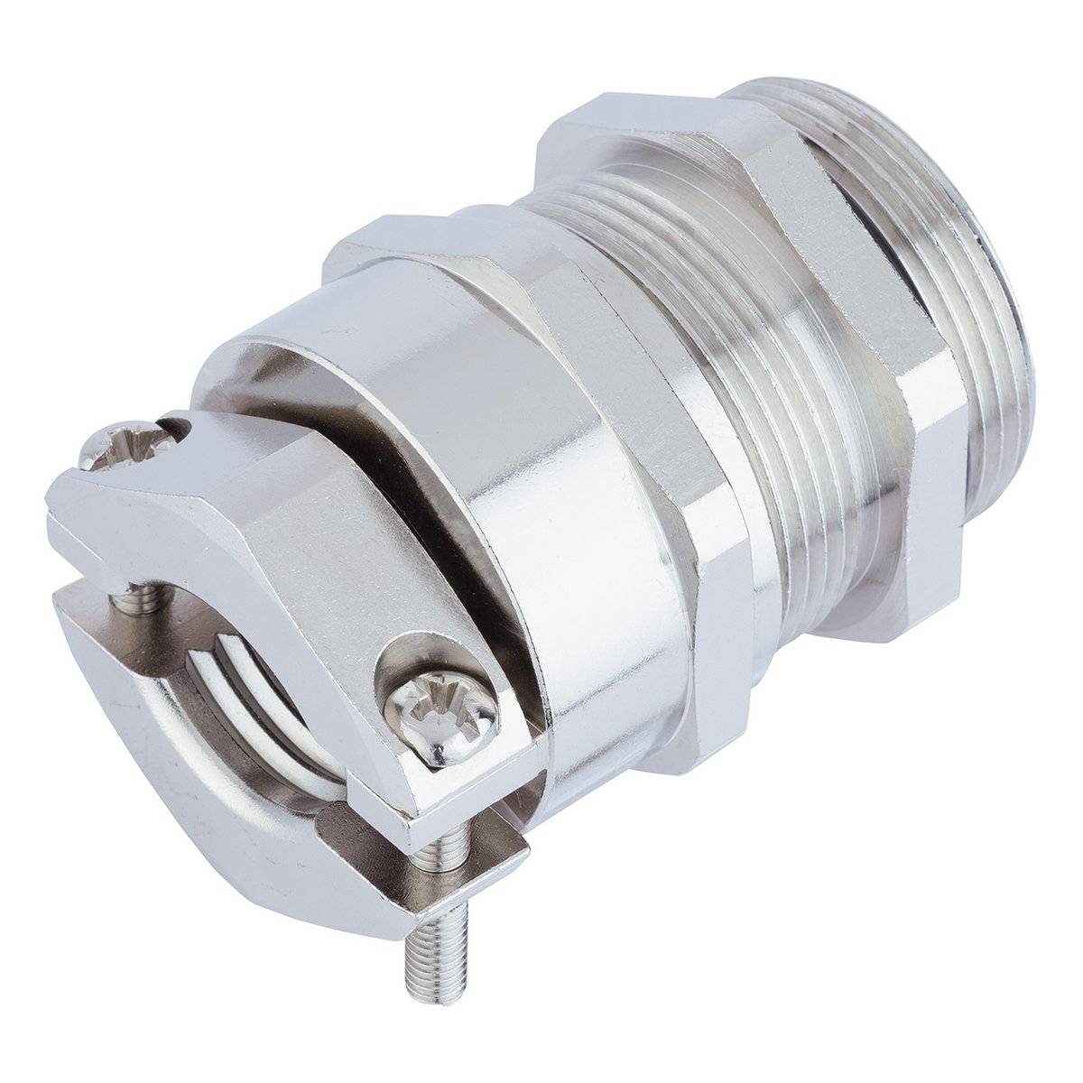 LAPP Verschraubung EMV mit externer Zugentlastung M32x1,5 Messing (CuZn) vernickelt Gewindelänge 12,0mm - 25 Stück