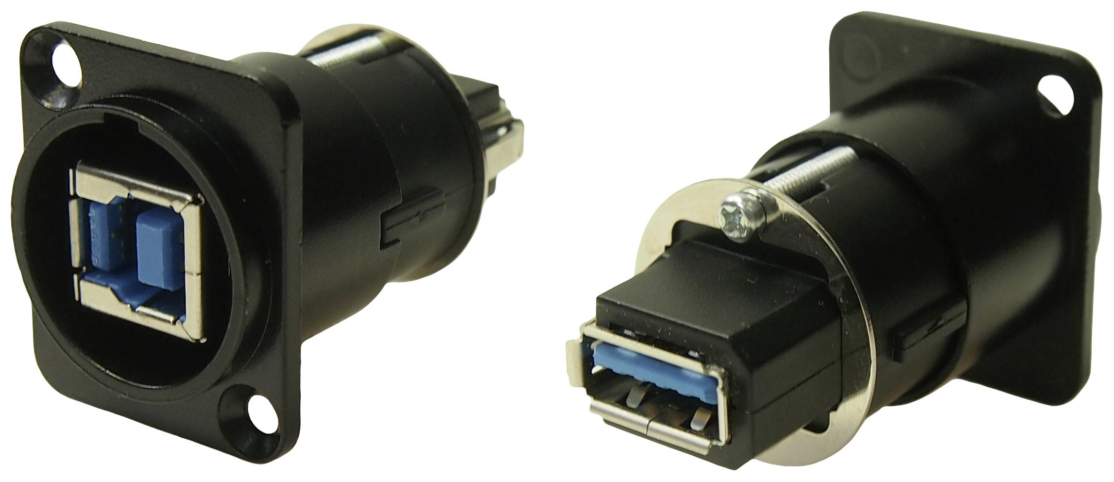 Cliff XLRFT USB 3.0 B-A Buchse schwarz Metall Geerdet Adapter, Einbau CP30109 Inhalt: 1 St.