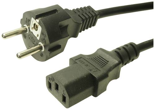 Cliff FCR72035 Strom Netzkabel Schwarz 1 m