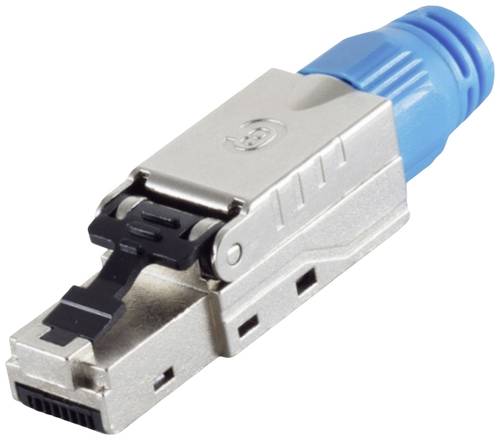 BKL Electronic RJ-45 Stecker, werkzeuglos, STP, Cat 8.1 10121216 Silber 1 St.