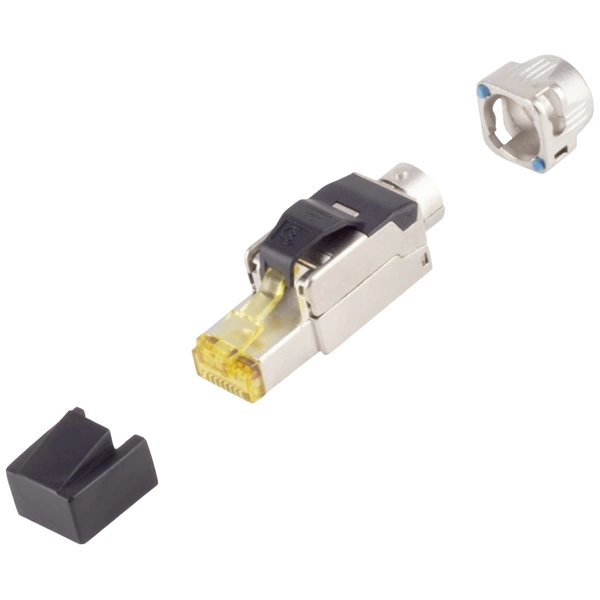 BKL Electronic RJ-45 Stecker, werkzeuglos, Cat. 6A, STP, Bajonett 10121221 Silber 1St. BKL Electronic RJ-45 Stecker, werkzeuglos, Cat. 6A, STP, Bajonett 10121221 Silber 1St.