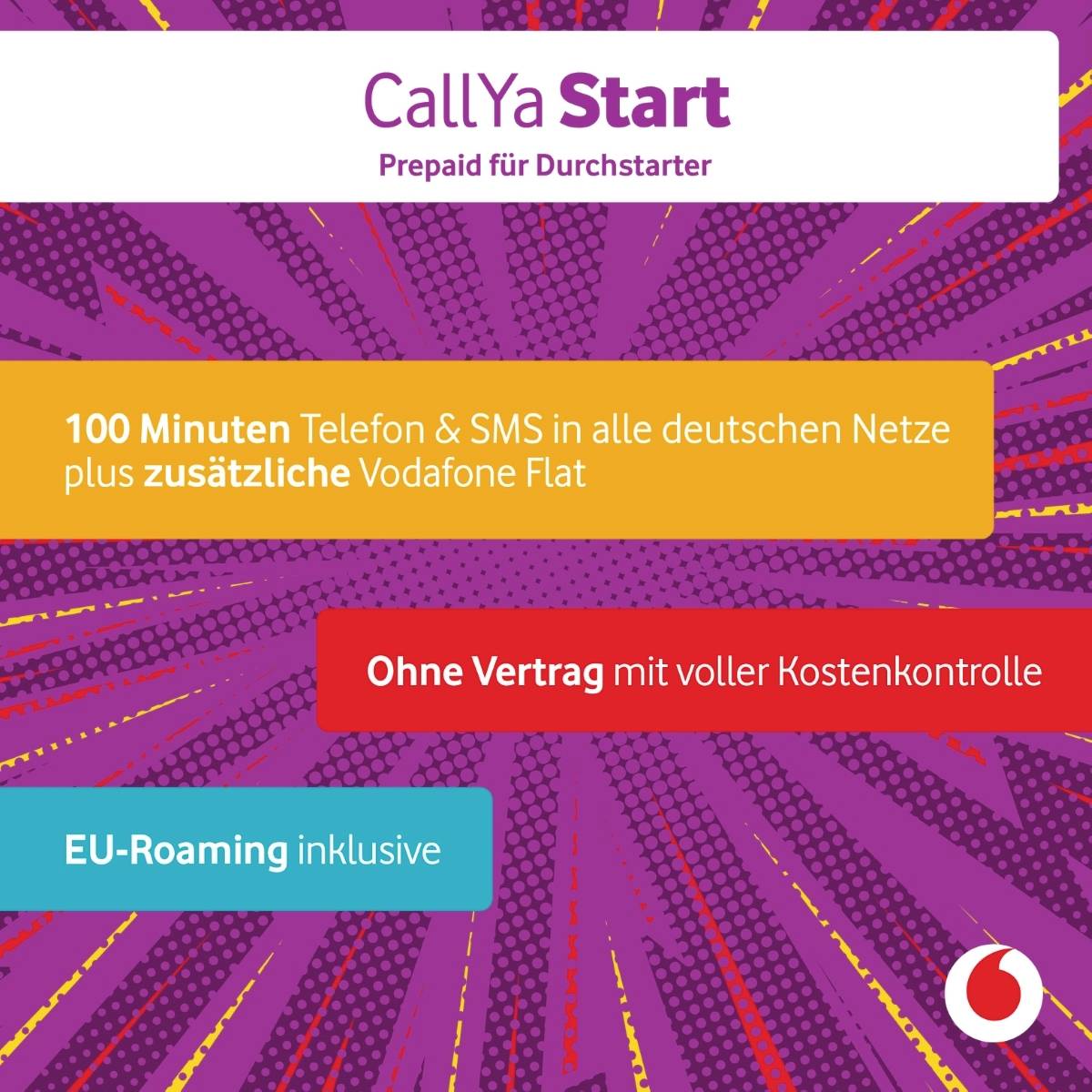 Vodafone Prepaid-Karte ohne Vertragsbindung
